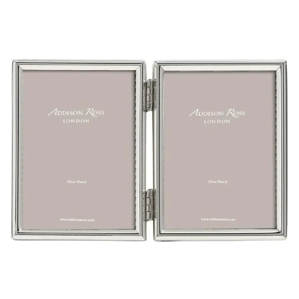 Josephs Jewelers Home Décor>Addison Ross – Fine Edged Silver Double 2×3 Frame