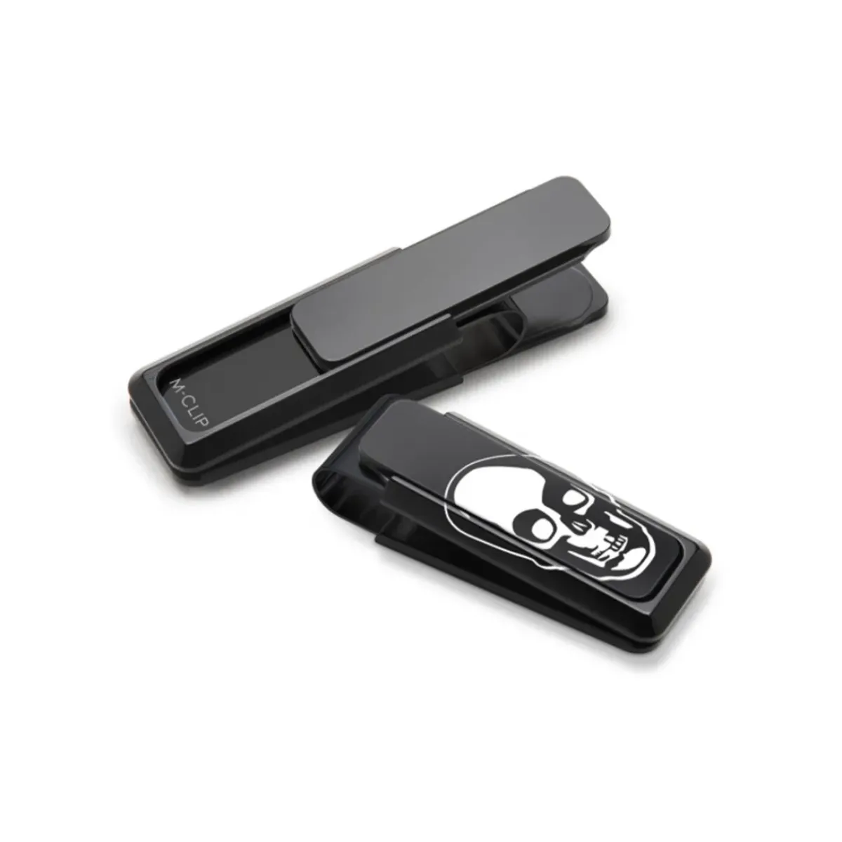Josephs Jewelers Money Clips>Black Stainless Steel Skull Money Clip