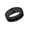 Josephs Jewelers Wedding Bands For Men>Black Titanium and Cobalt “Link” Wedding Band