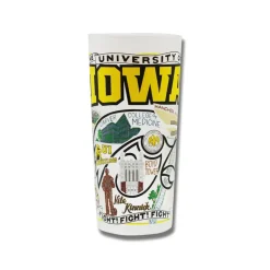 Josephs Jewelers Serveware>Cat Studio – University of Iowa Drinking Glass