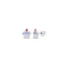Josephs Jewelers Earrings>Children’s Sterling Silver Enamel Cupcake Stud Earrings