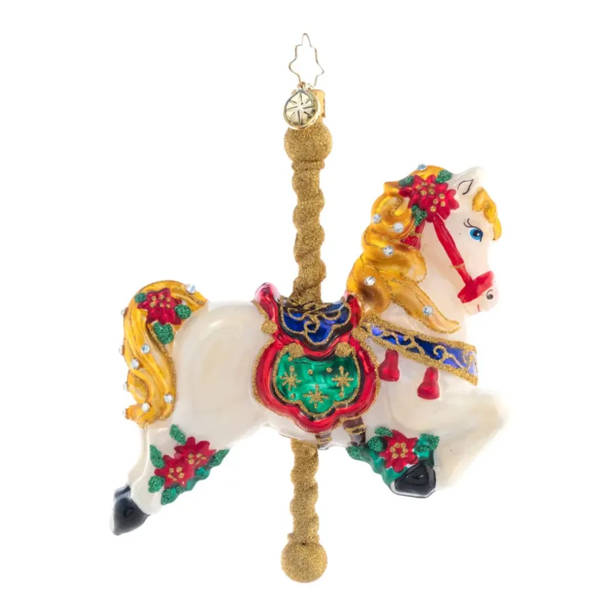 Josephs Jewelers Home Décor>Christopher Radko – Carousel Ride Glass Ornament