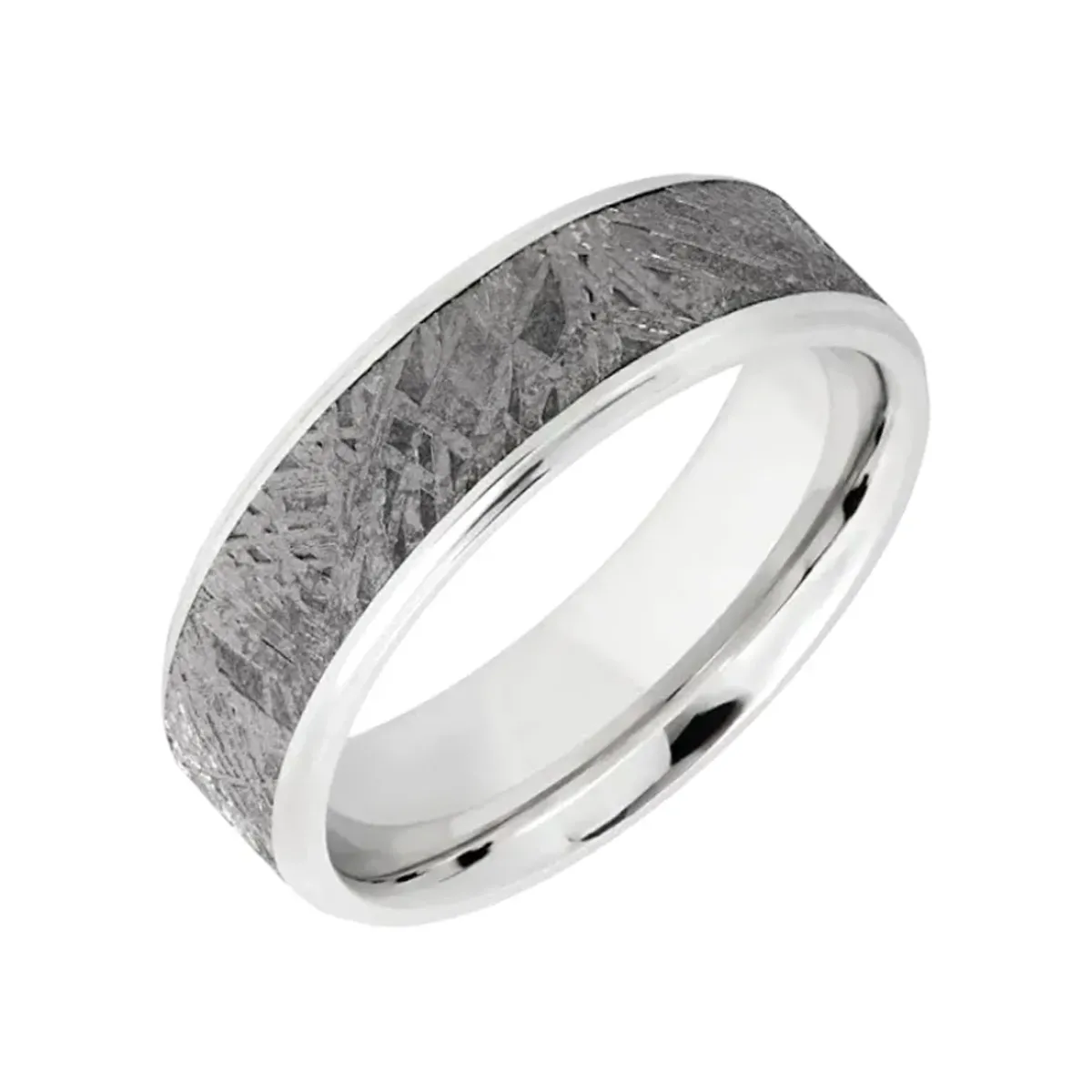 Josephs Jewelers Wedding Bands For Men>Cobalt Chrome Meteorite Wedding Band