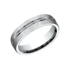 Josephs Jewelers Wedding Bands For Men>Cobalt Chrome 6mm Striped Wedding Band