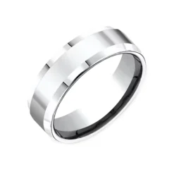 Josephs Jewelers Wedding Bands For Men>Cobalt Comfort-Fit Polished Wedding Band