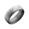 Josephs Jewelers Wedding Bands For Men>Damascus Steel Domed Wedding Band