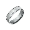 Josephs Jewelers Wedding Bands For Men>Damascus Steel Round Edge Wedding Band
