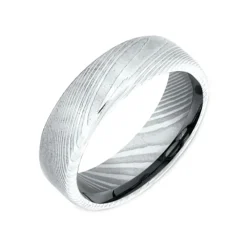 Josephs Jewelers Wedding Bands For Men>Damascus Steel Wedding Band