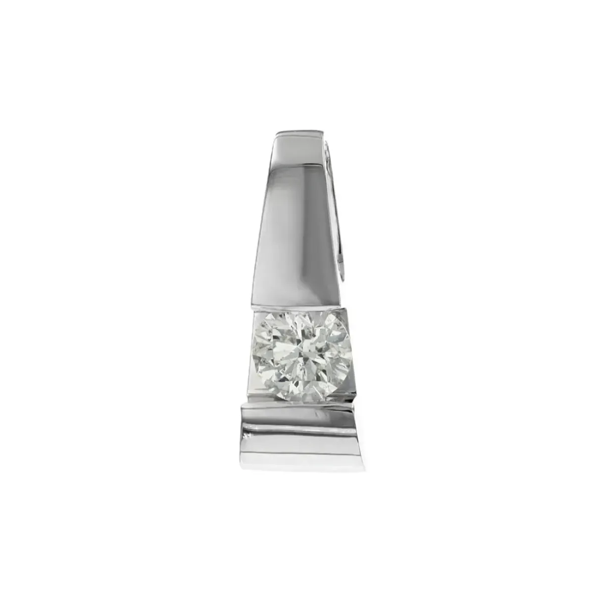 Josephs Jewelers Estate>Estate 14K White Gold 2.01 Carat Diamond Slide Pendant