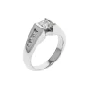 Josephs Jewelers Estate>Estate 14K White Gold Princess Diamond Engagement Ring
