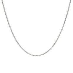 Josephs Jewelers Estate>Estate 18K White Gold Wheat Chain