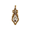 Josephs Jewelers Estate>Estate 14K Yellow Gold Pearl and Diamond Bow Pendant