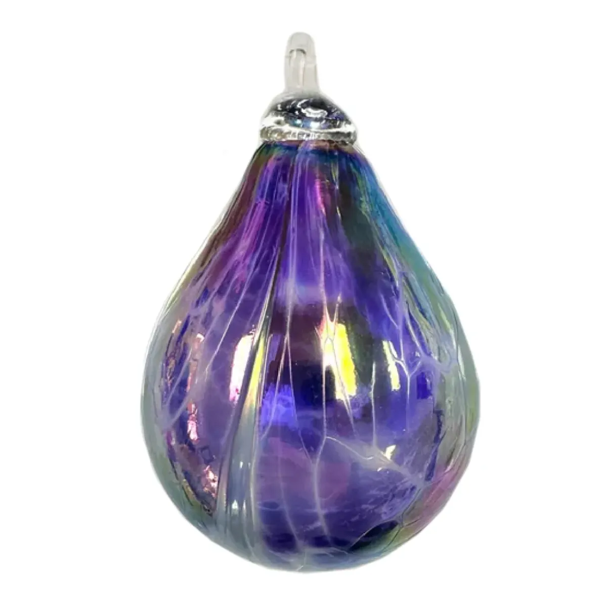 Josephs Jewelers Home Décor>Glass Eye Studio – Amethyst Raindrop Ornament