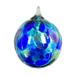 Josephs Jewelers Home Décor>Glass Eye Studio – Blue Mosaic Round Ornament