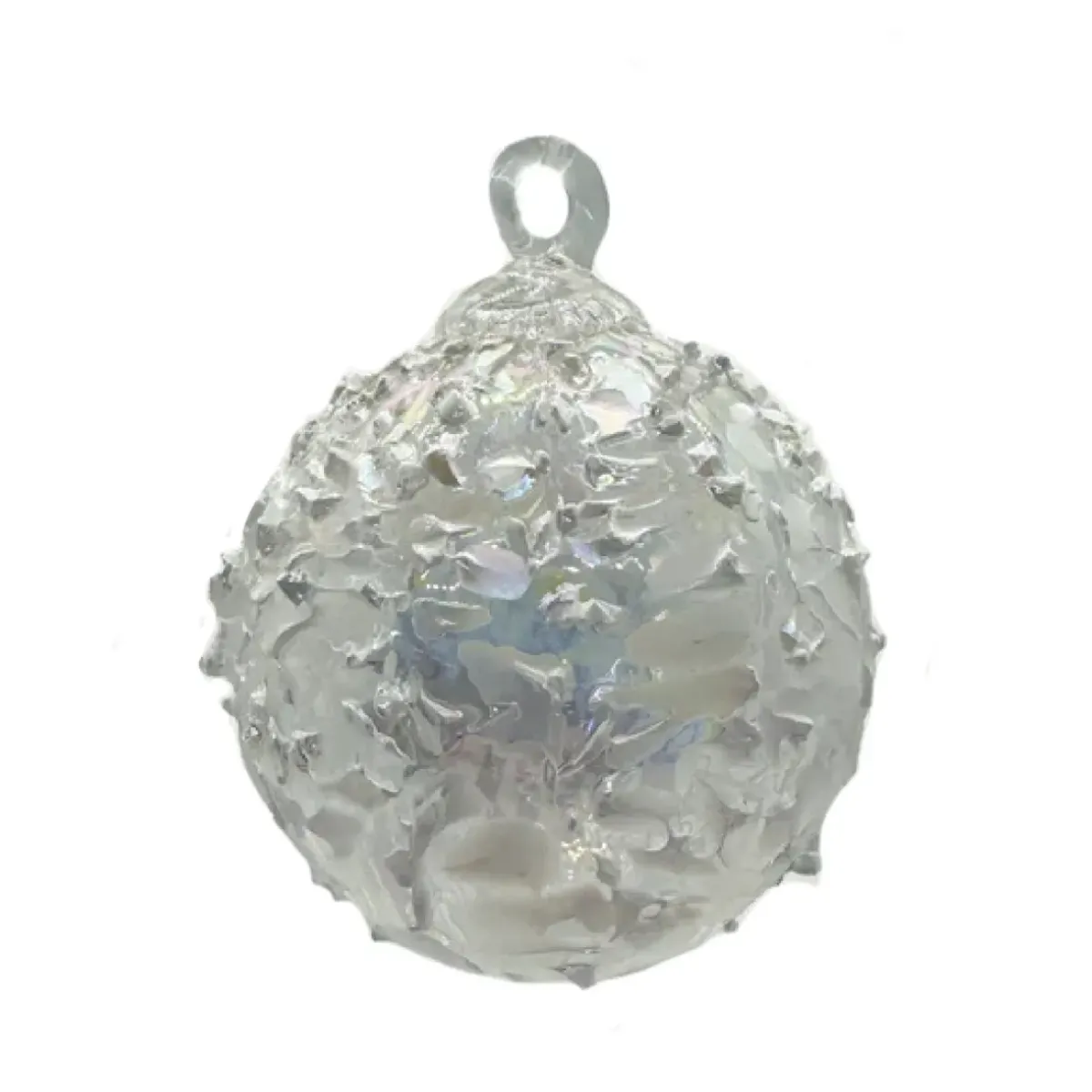 Josephs Jewelers Home Décor>Glass Eye Studio – Frosty Round Ornament