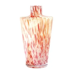 Josephs Jewelers Home Décor>Global Views – Large Confetti Shoulder Red/Beige Vase