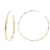 Josephs Jewelers Earrings>Gold Filled Large Edged Hoop Earrings