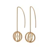 Josephs Jewelers Earrings>Gold Filled Sterling Silver Pearl Circle Dangle Earrings