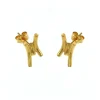 Josephs Jewelers Earrings>Gold Plated Sterling Silver Whiskers Stud Earrings