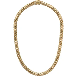 Josephs Jewelers Necklaces And Pendants>Gold Plated Sterling Silver 22-Inch Miami Cuban Chain