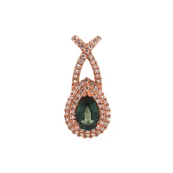 Josephs Jewelers Necklaces And Pendants>18K Rose Gold Alexandrite Pendant