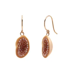 Josephs Jewelers Earrings>14K Rose Gold Souffle Pearl Earrings
