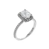 Josephs Jewelers Engagement Rings>14K White Gold 1.50 Carat Cushion Diamond Engagement Ring