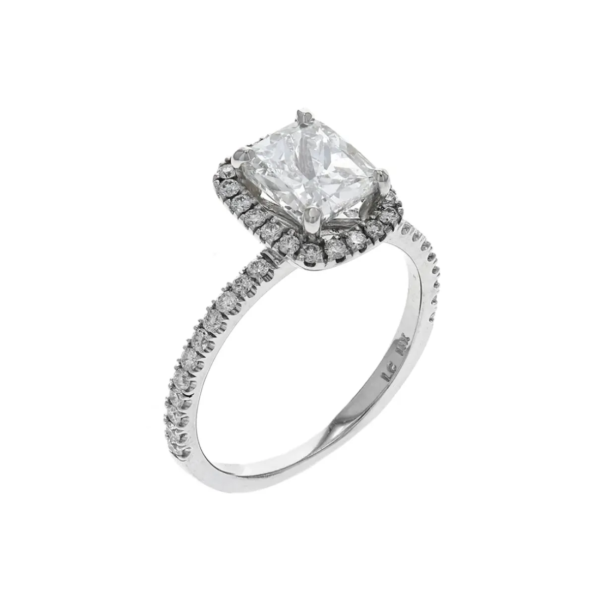 Josephs Jewelers Engagement Rings>14K White Gold 1.50 Carat Cushion Diamond Engagement Ring