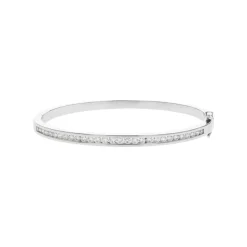 Josephs Jewelers Bracelets>14K White Gold 1.68 Carat Diamond Bangle Bracelet