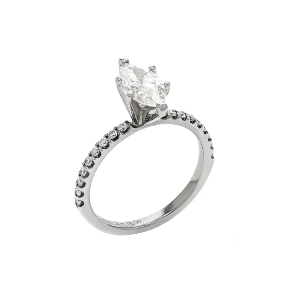 Josephs Jewelers Engagement Rings>14K White Gold 0.90 Carat Marquise Diamond Engagement Ring