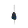 Josephs Jewelers Necklaces And Pendants>14K White Gold Australian Opal Doublet and Diamond Pendant
