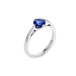 Josephs Jewelers Rings>14K White Gold Blue Sapphire Ring