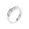 Josephs Jewelers Wedding Bands For Men>14K White Gold Diamond Channel Wedding Band