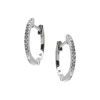 Josephs Jewelers Earrings>14K White Gold Diamond Hoop Earrings