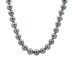 Josephs Jewelers Necklaces And Pendants>18K White Gold Gray Tahitian Pearl Necklace