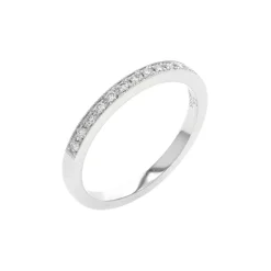 Josephs Jewelers Wedding Bands For Women>14K White Gold Milgrain Diamond Wedding Band