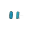 Josephs Jewelers Earrings>14K White Gold Opal Doublet Stud Earrings