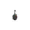 Josephs Jewelers Necklaces And Pendants>14K White Gold Oval Opal Doublet Pendant