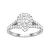 Josephs Jewelers Engagement Rings>14K White Gold Pear-Shaped Semi-Mounting