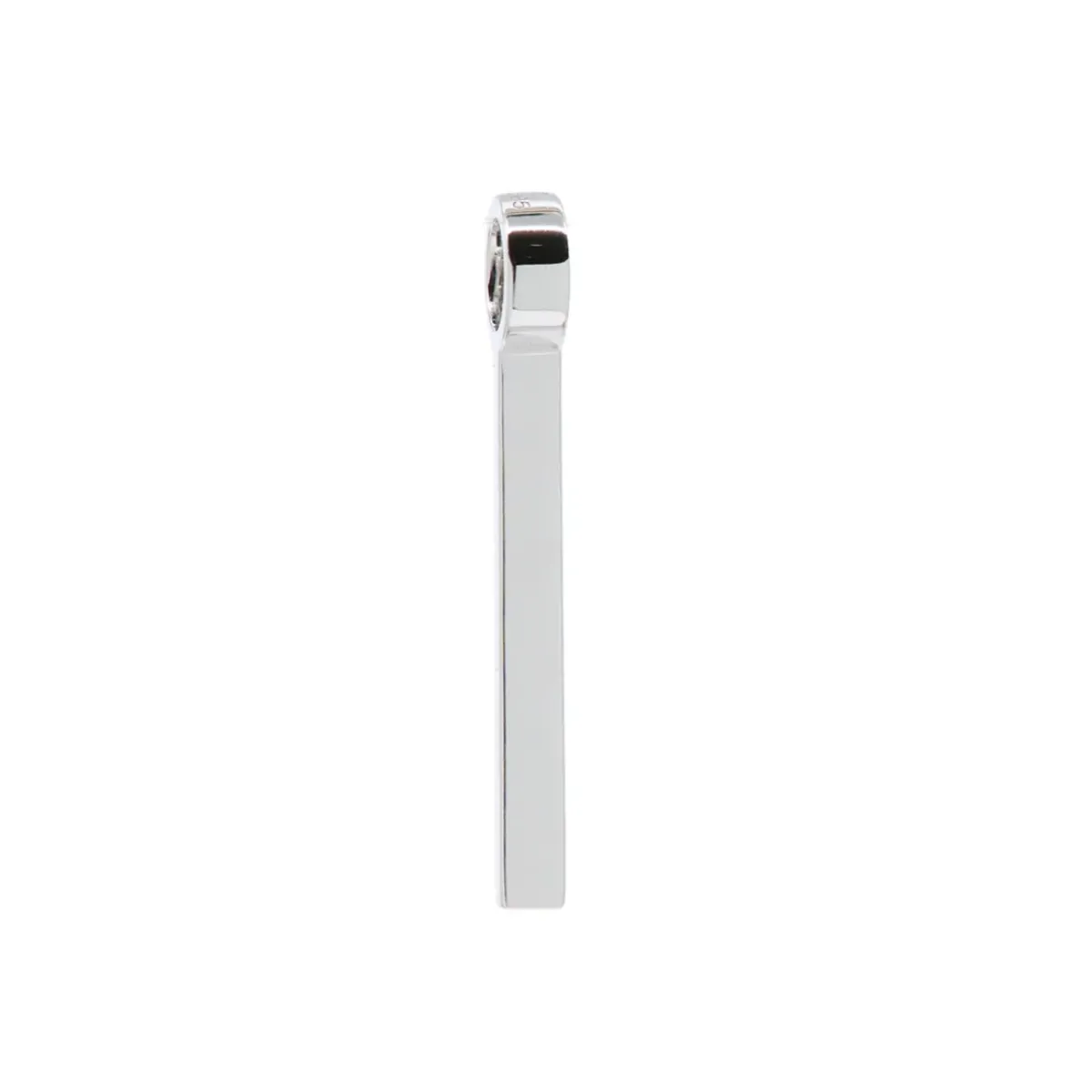 Josephs Jewelers Necklaces And Pendants>14K White Gold Plain Stackable Pendant