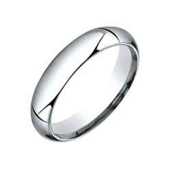 Josephs Jewelers Wedding Bands For Men>14K White Gold Plain Wedding Band