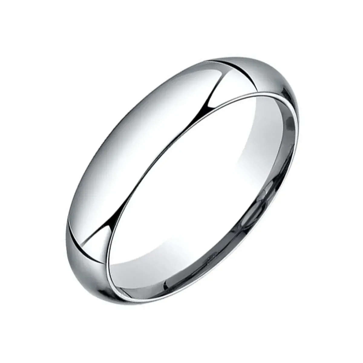 Josephs Jewelers Wedding Bands For Men>14K White Gold Plain Wedding Band