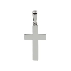 Josephs Jewelers Necklaces And Pendants>14K White Gold Polished Cross Pendant