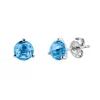 Josephs Jewelers Earrings>14K White Gold Round Blue Topaz Stud Earrings