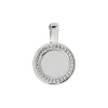 Josephs Jewelers Bracelets>18K White Gold Round Charm Pendant