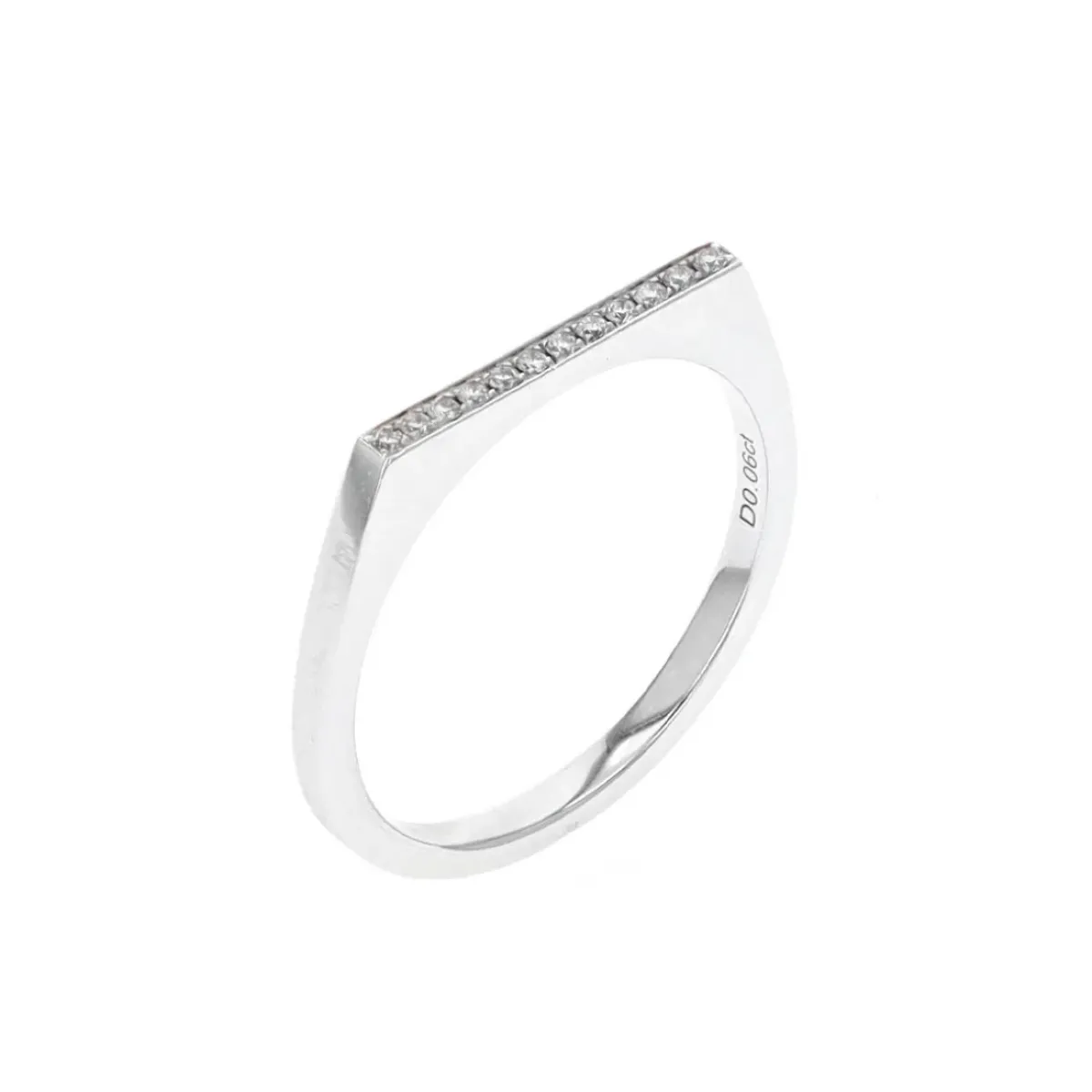 Josephs Jewelers Rings>14K White Gold Stackable Diamond Ring