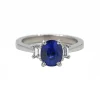 Josephs Jewelers Rings>14K White Gold Three-Stone Sapphire Ring