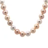 Josephs Jewelers Necklaces And Pendants>14K Yellow and Rose Gold Multicolored Freshwater Pearl Necklace
