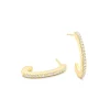 Josephs Jewelers Earrings>14K Yellow Gold 0.55 Carat Diamond J-Hoop Earrings
