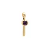 Josephs Jewelers Necklaces And Pendants>14K Yellow Gold Amethyst Vertical Bar Pendant